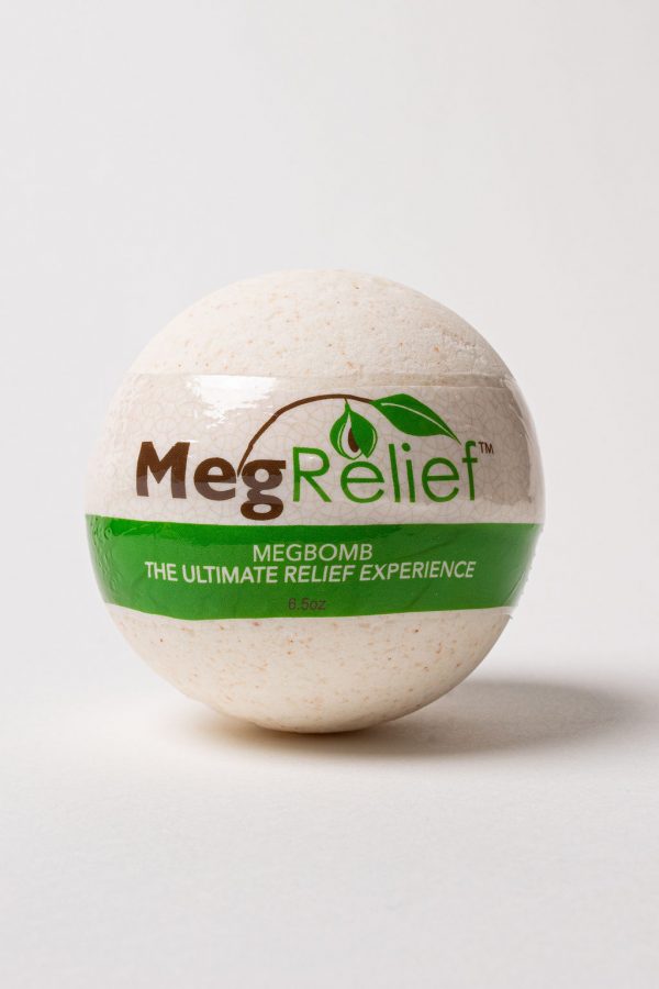 MegBomb bath bomb, pain relief bath bomb